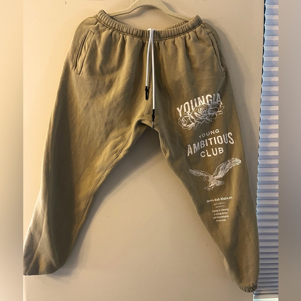 YoungLA - 233 The Immortal Joggers - Size M - Tan “Trenchcoat” color